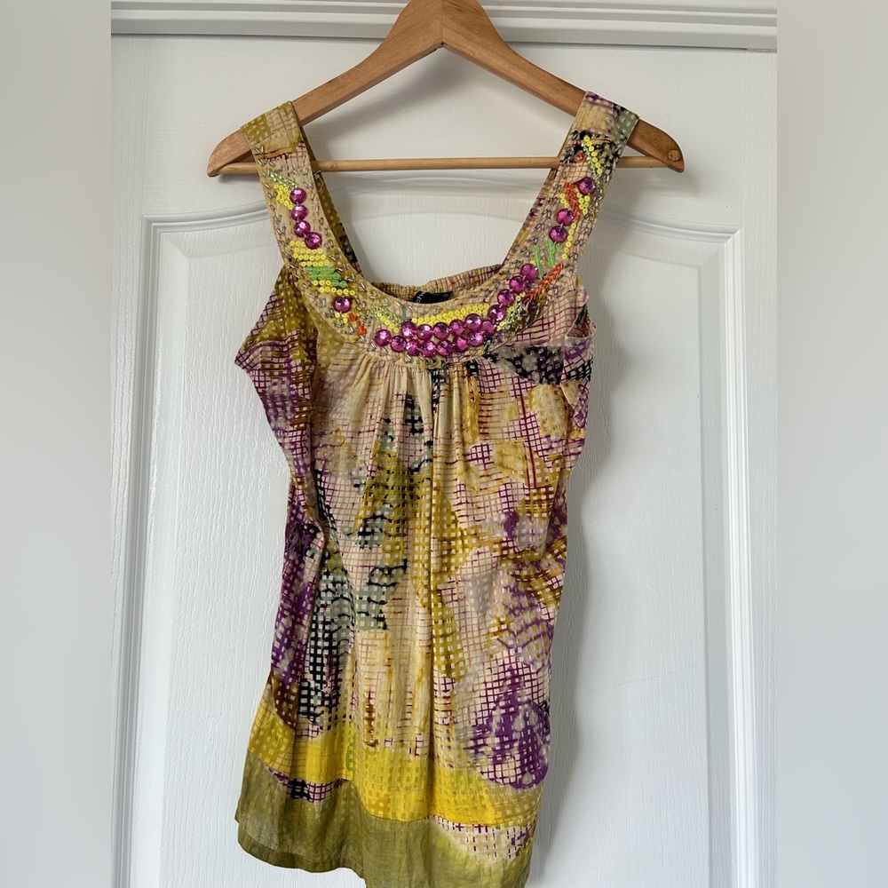 Chaudry embroidered cotton top